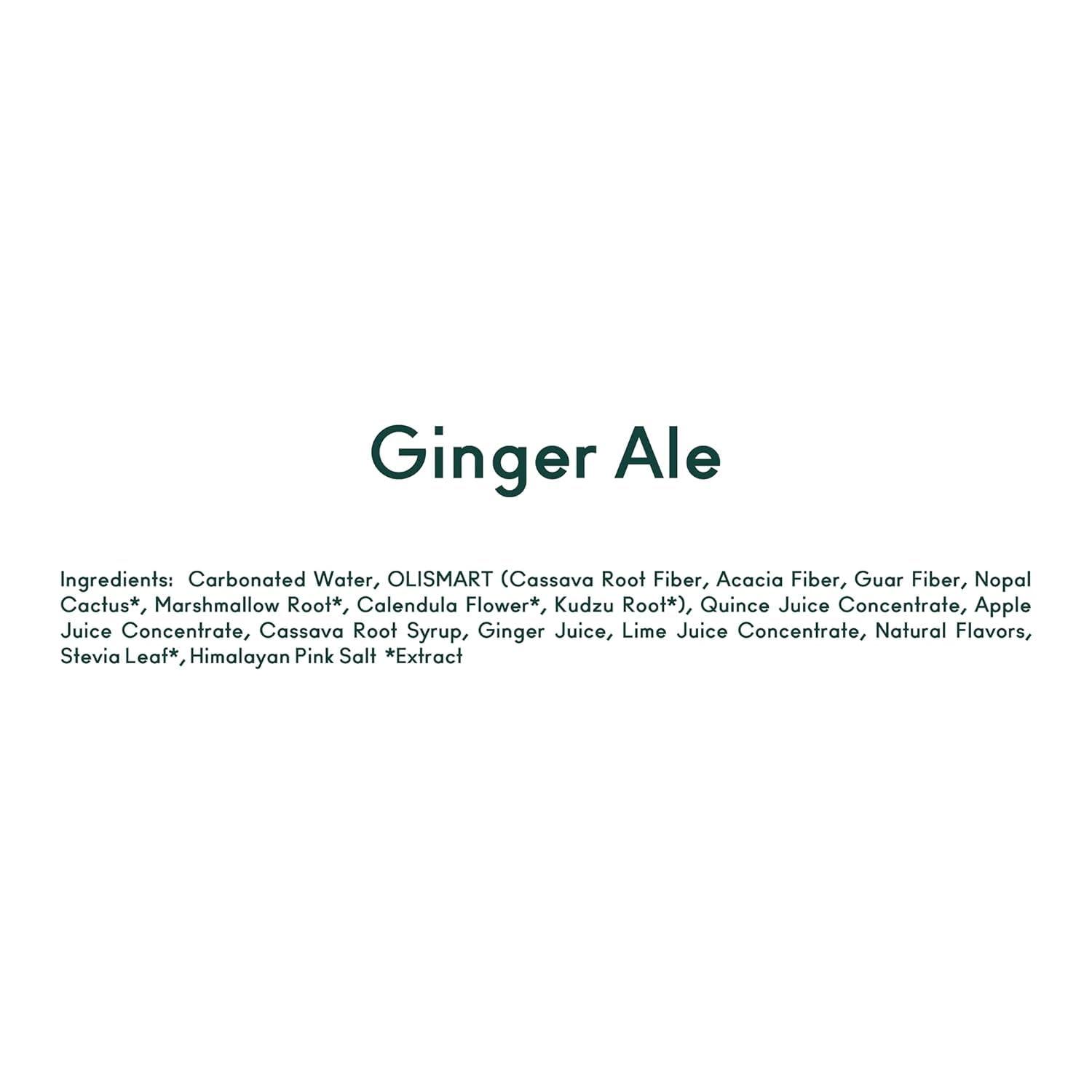 imageOLIPOP Minis Prebiotic Soda Pop Ginger Ale Pantry Pack Packed with Prebiotics Fiber and Botanicals Gluten Free Vegan GMO Free 75oz 6CansGinger Ale