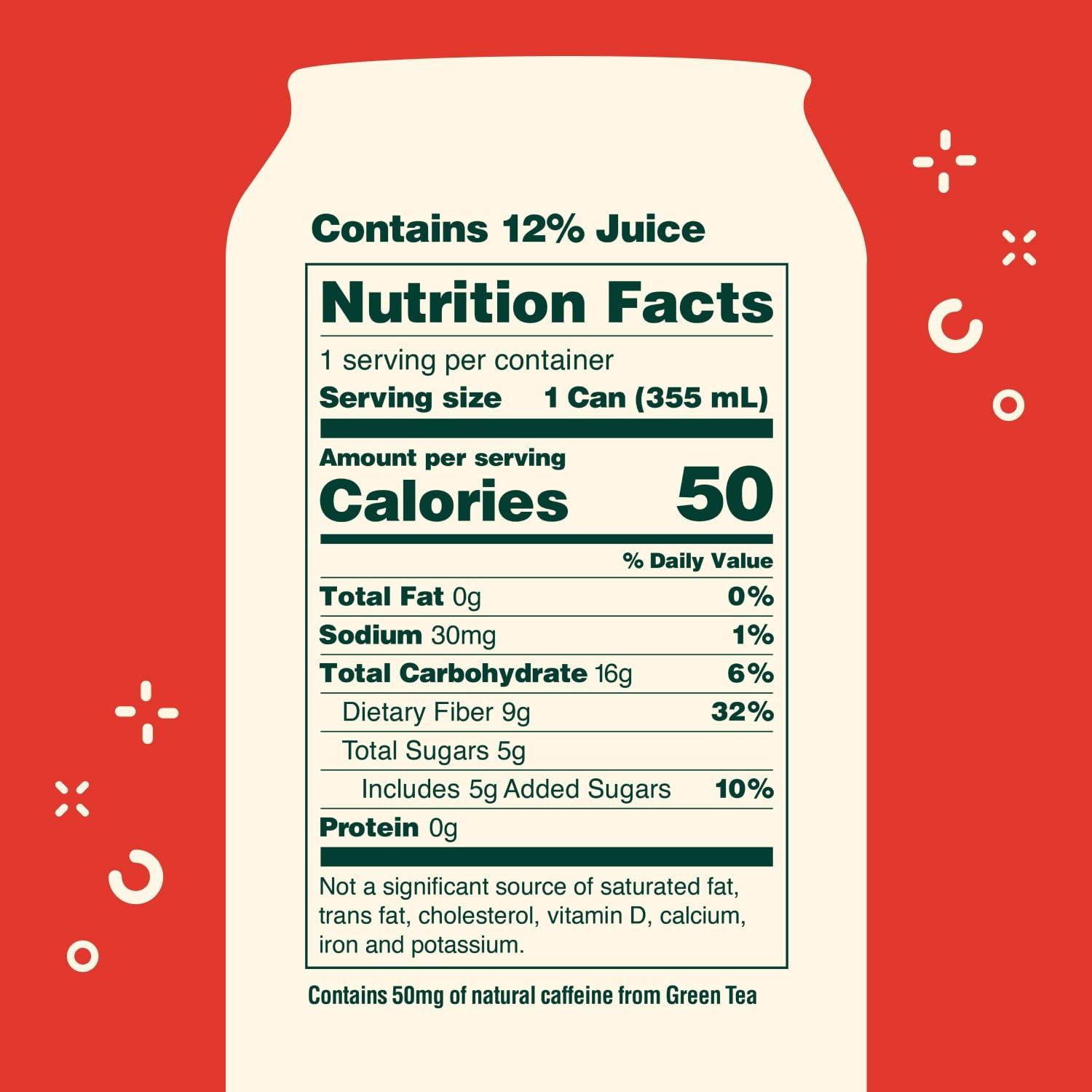 imageOLIPOP Prebiotic Soda Pop Cherry Cola Prebiotics Botanicals Plant Fiber 12 fl oz canCherry Cola
