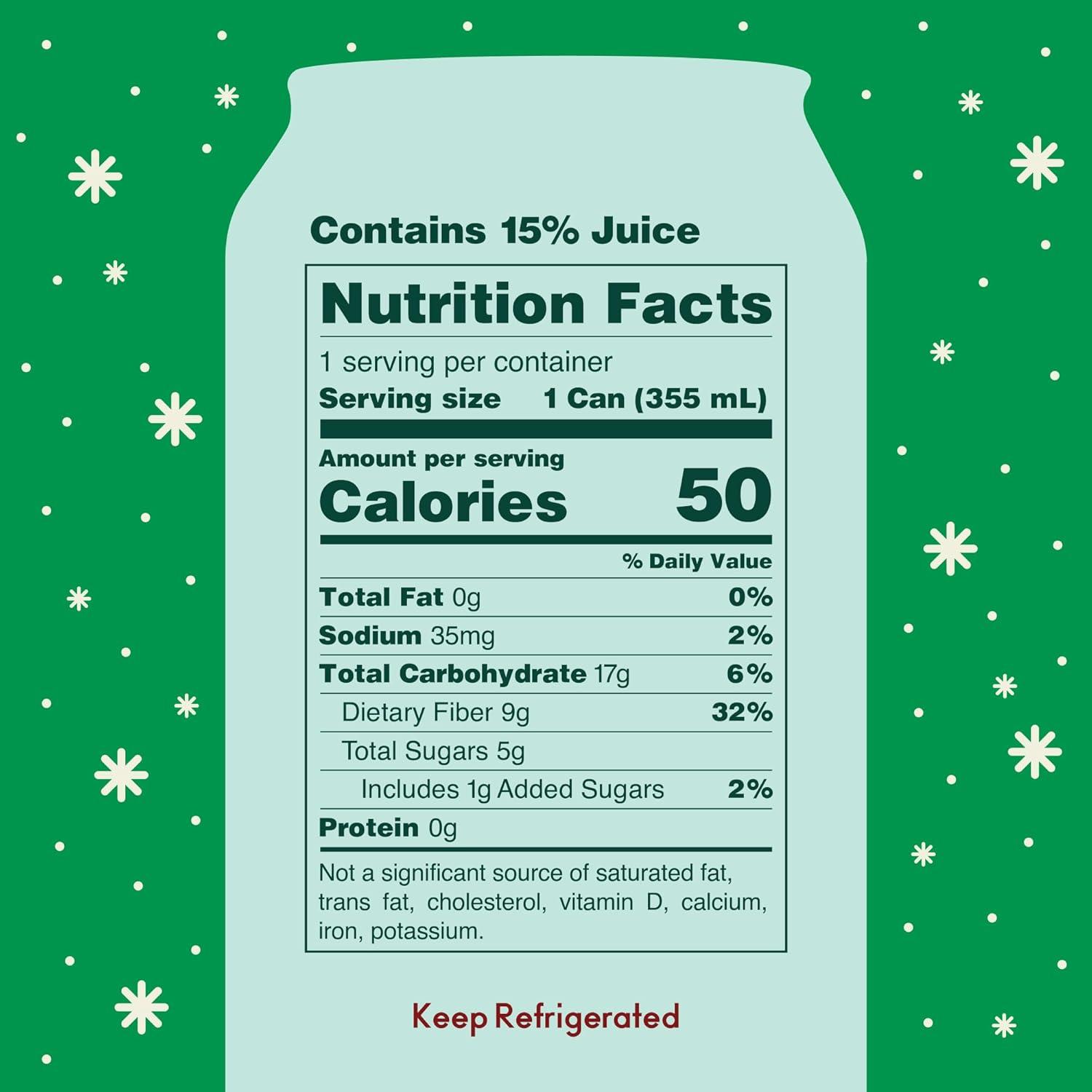 imageOLIPOP Prebiotic Soda Pop Cherry Cola Prebiotics Botanicals Plant Fiber 12 fl oz canGinger Ale
