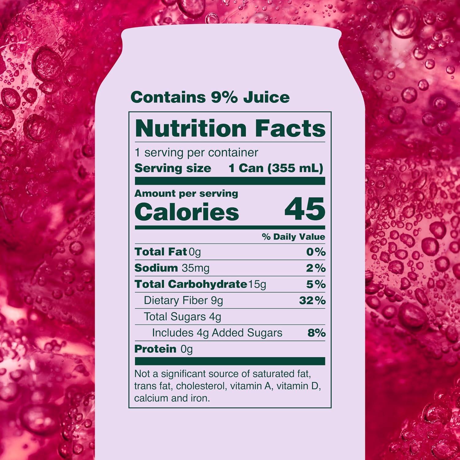 imageOLIPOP Prebiotic Soda Pop Cherry Vanilla A New Kind of Soda Packed with Prebiotics Fiber and Botanicals Gluten Free Vegan GMO Free 12oz 12CansClassic Grape