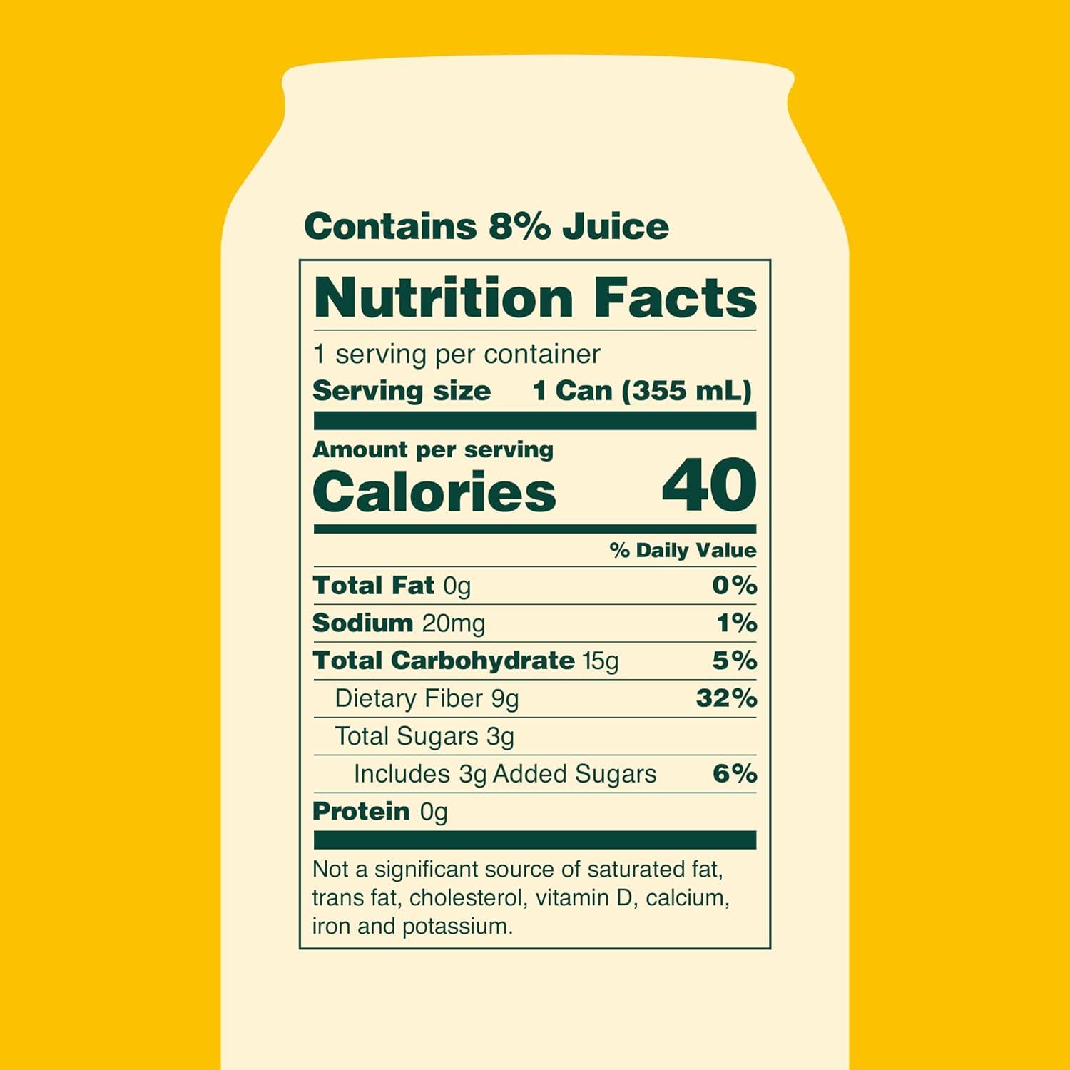 imageOLIPOP Prebiotic Soda Pop Cherry Vanilla A New Kind of Soda Packed with Prebiotics Fiber and Botanicals Gluten Free Vegan GMO Free 12oz 12CansGinger Lemon