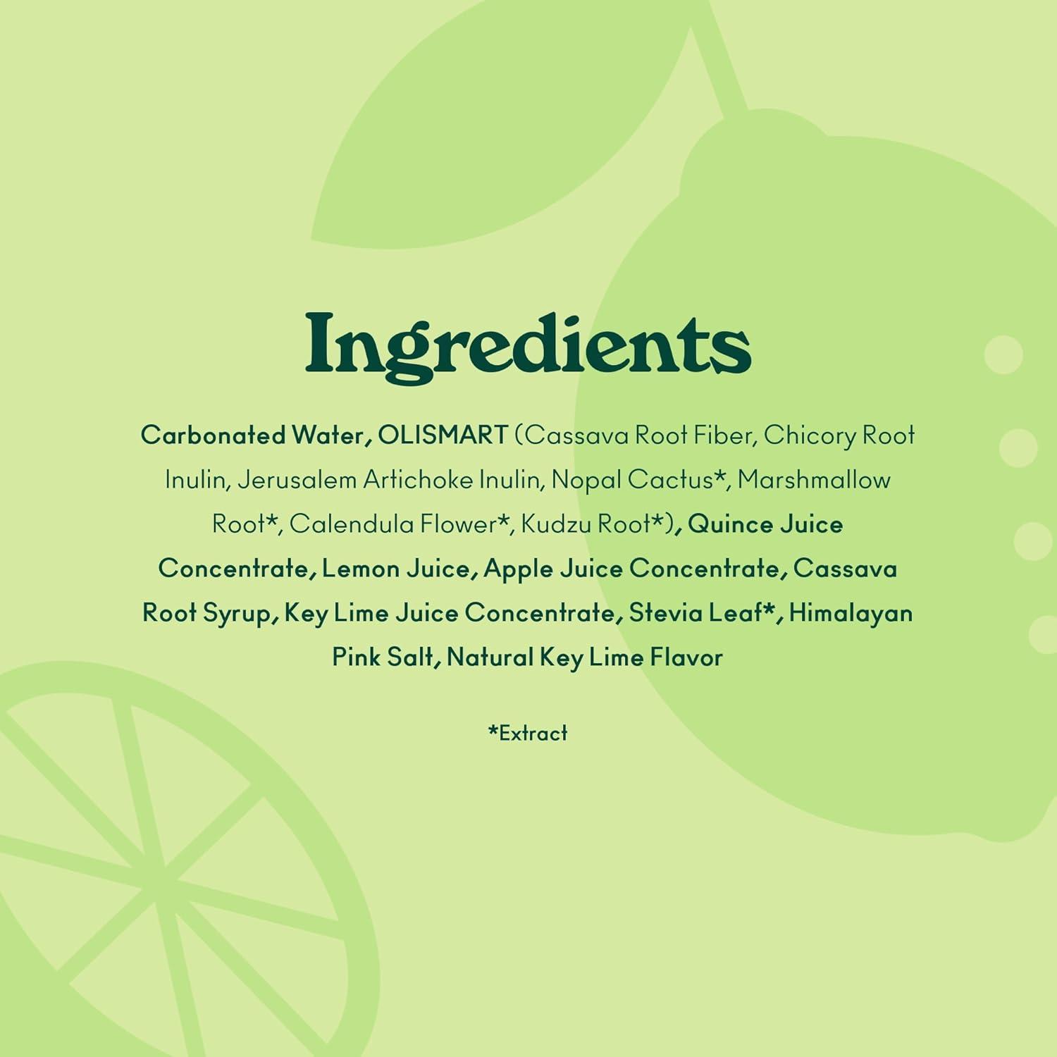 imageOLIPOP Prebiotic Soda Pop Cherry Vanilla A New Kind of Soda Packed with Prebiotics Fiber and Botanicals Gluten Free Vegan GMO Free 12oz 12CansLemon Lime