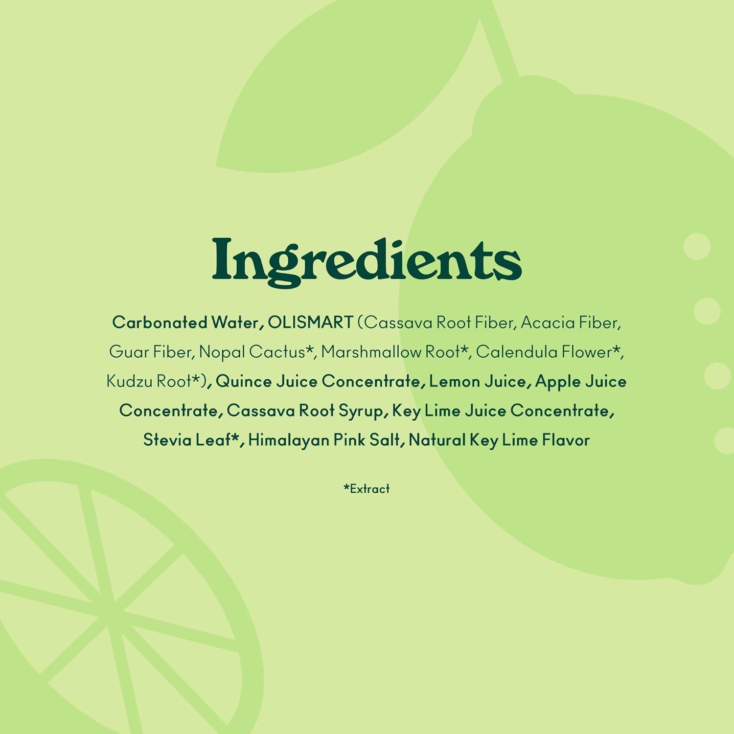 imageOLIPOP Prebiotic Soda Pop Classic Grape Pantry Pack Packed with Prebiotics Fiber and Botanicals Gluten Free Vegan GMO Free 12oz 12CansLemon Lime