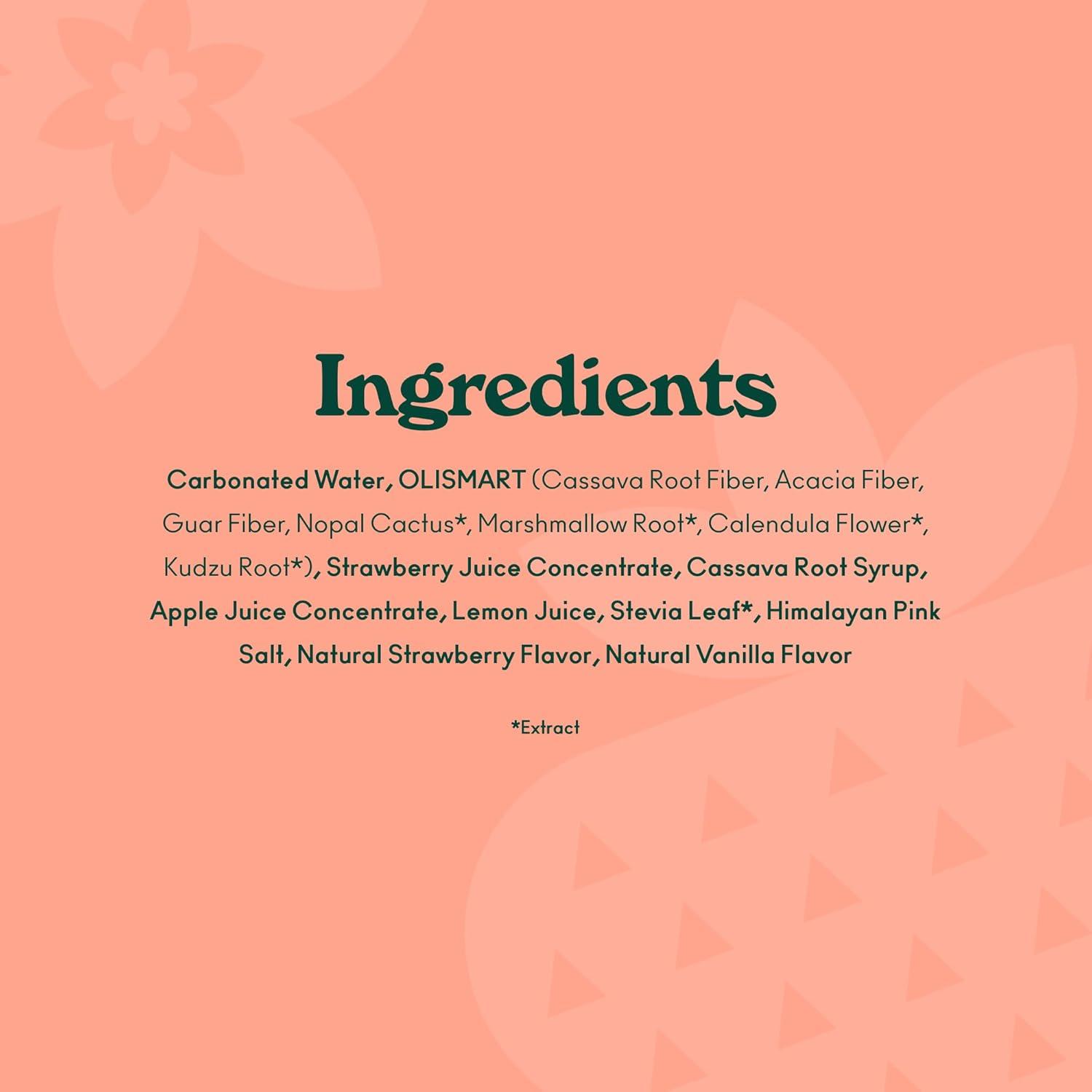 imageOLIPOP Prebiotic Soda Pop Classic Grape Pantry Pack Packed with Prebiotics Fiber and Botanicals Gluten Free Vegan GMO Free 12oz 12CansStrawberry Vanilla
