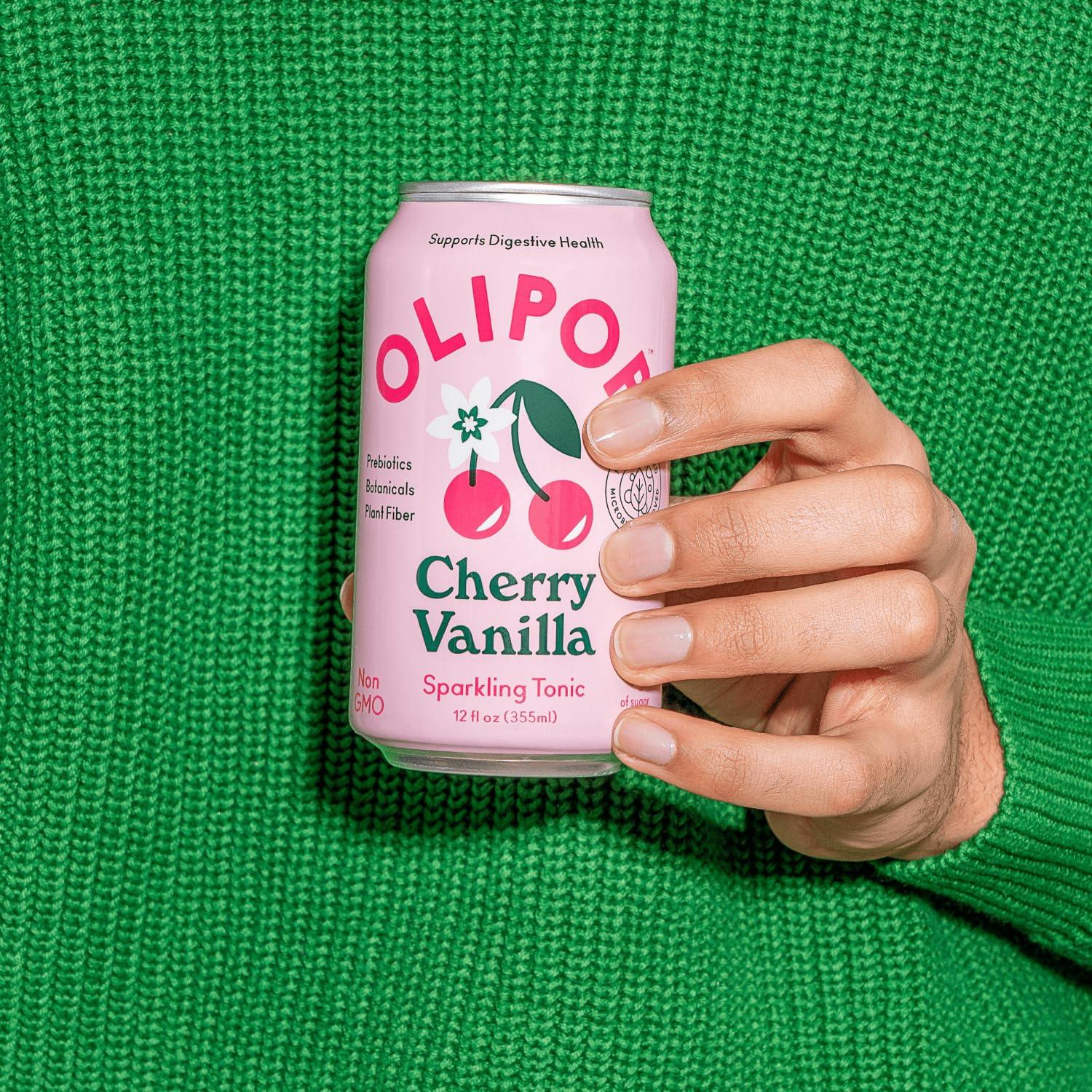 imageOlipop Tonic Sparkling Cherry Vanilla 12 Fl OzCherry Vanilla