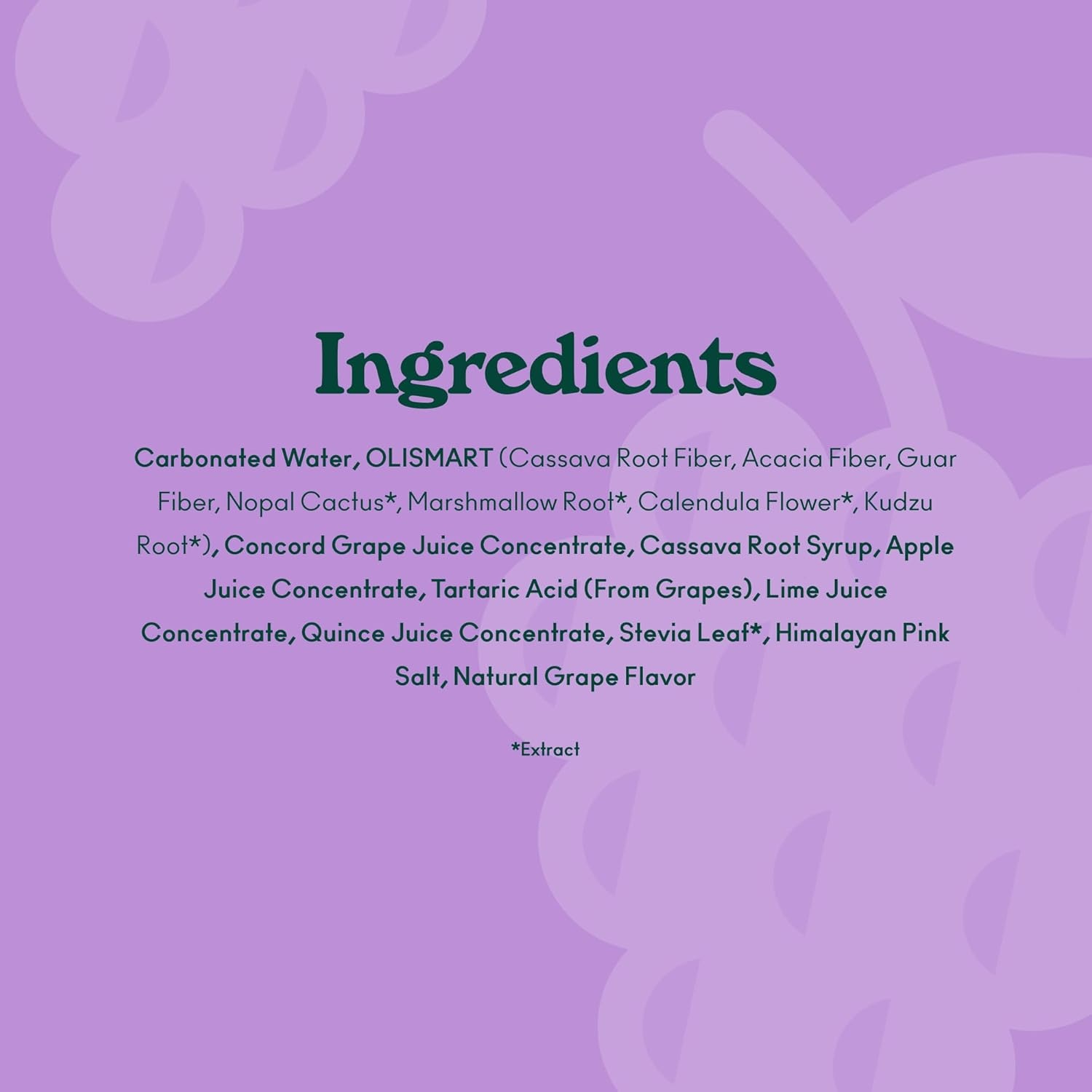 image:imageOLIPOP Prebiotic Soda Pop Raspberry Sherbet Pantry Pack Packed with Prebiotics Fiber and Botanicals Gluten Free GMO Free 12oz 12Cans Packaging May VaryGrape