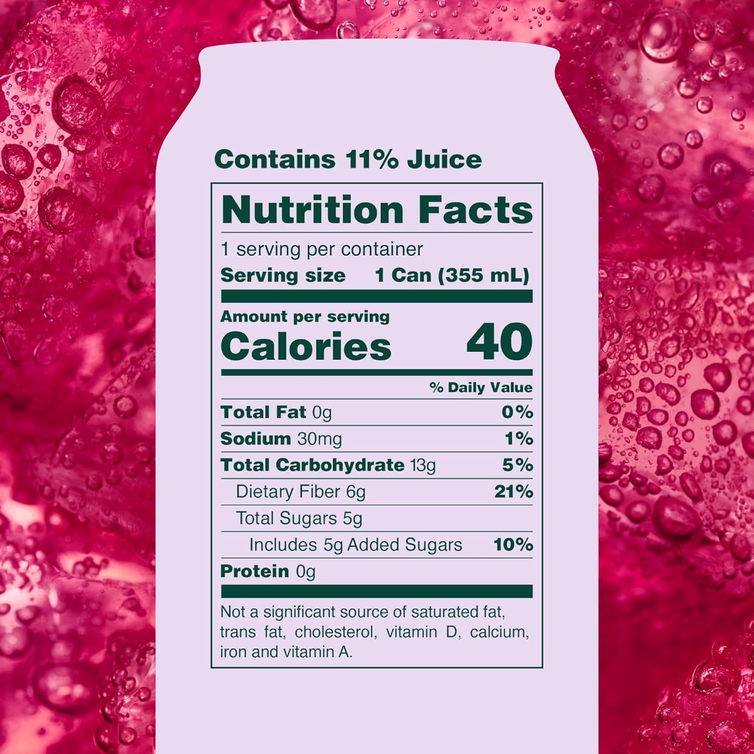 image:imageOLIPOP Prebiotic Soda Pop Raspberry Sherbet Pantry Pack Packed with Prebiotics Fiber and Botanicals Gluten Free GMO Free 12oz 12Cans Packaging May VaryGrape