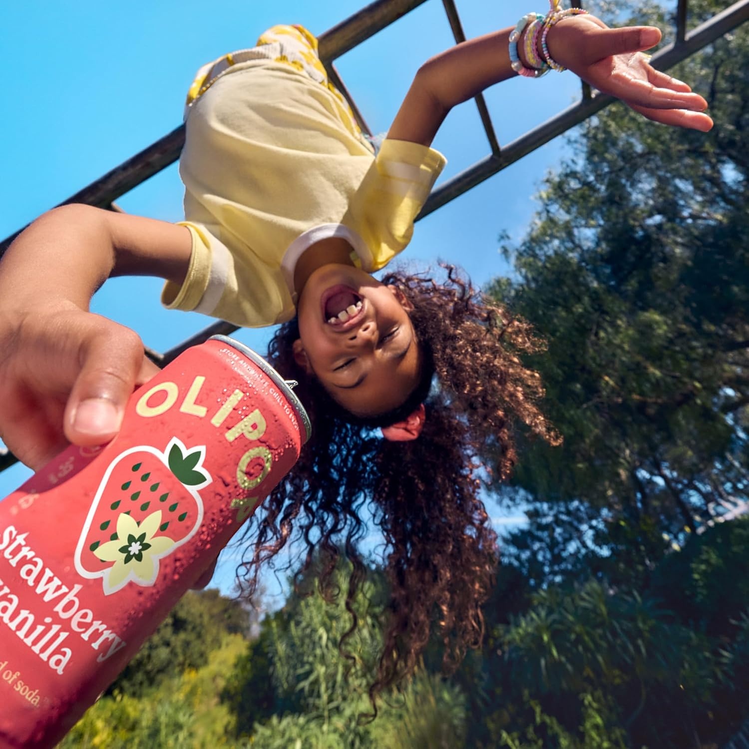 image:imageOLIPOP Sparkling Prebiotic Soda Crisp Apple Pantry Pack Packed with Prebiotics Fiber and Botanicals Gluten Free GMO Free 12oz Skinny Can 12Cans Packaging May VaryStrawberry Vanilla