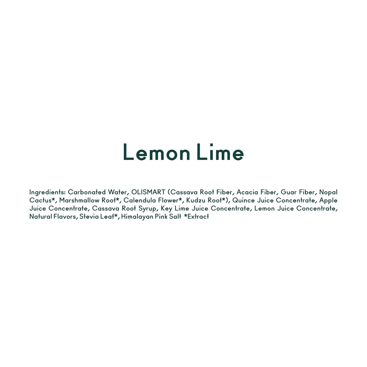 image:imageOLIPOP Sparkling Prebiotic Soda Crisp Apple Pantry Pack Packed with Prebiotics Fiber and Botanicals Gluten Free GMO Free 12oz Skinny Can 12Cans Packaging May VaryLemon Lime